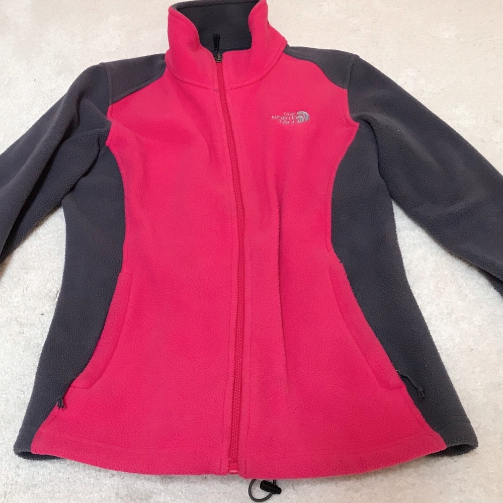 Pink & Grey North Face Fleece Jacket